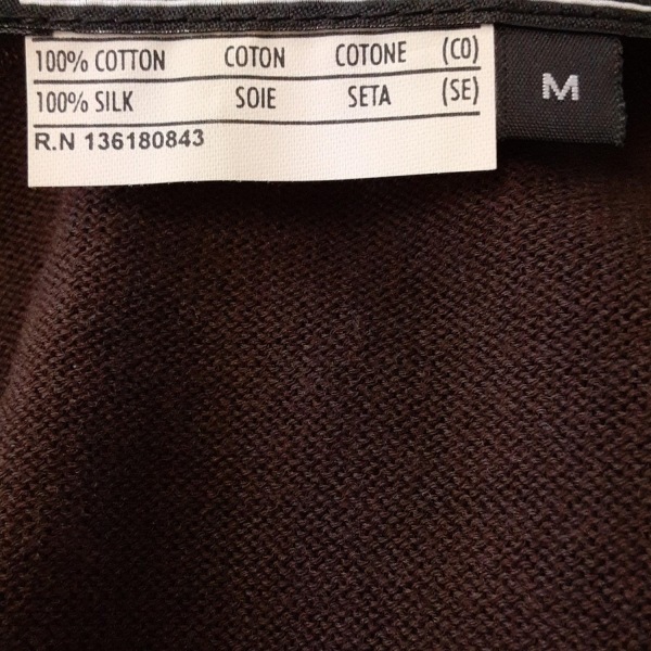 Salvatore Ferragamo FERRAGAMO/SalvatoreFerragamo кардиган размер M - темно-коричневый × темный желтый × мульти- женский длинный рукав