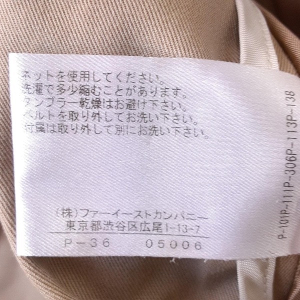 アナイ ANAYI トレンチコート サイズ36 S - ベージュ レディース 長袖/ライナー取り外し可/秋/冬 美品 コート_画像5