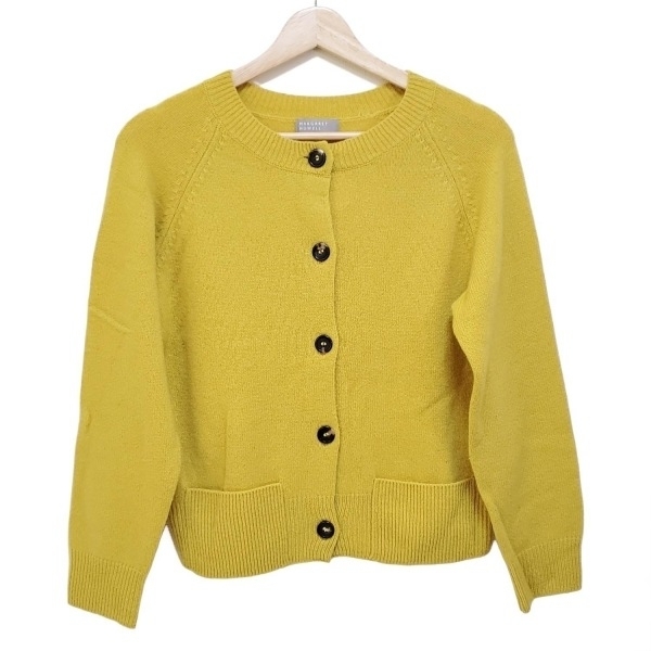 マーガレットハウエル MargaretHowell カーディガン サイズ2 M - ダークイエロー レディース 長袖 トップス_画像1