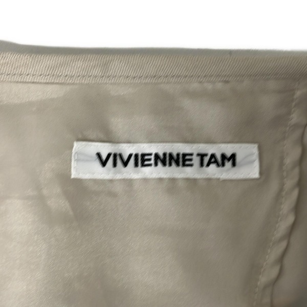  Vivienne Tam VIVIENNE TAM размер 0 XS - бежевый женский длинный рукав /biju-/ весна / осень прекрасный товар пальто 