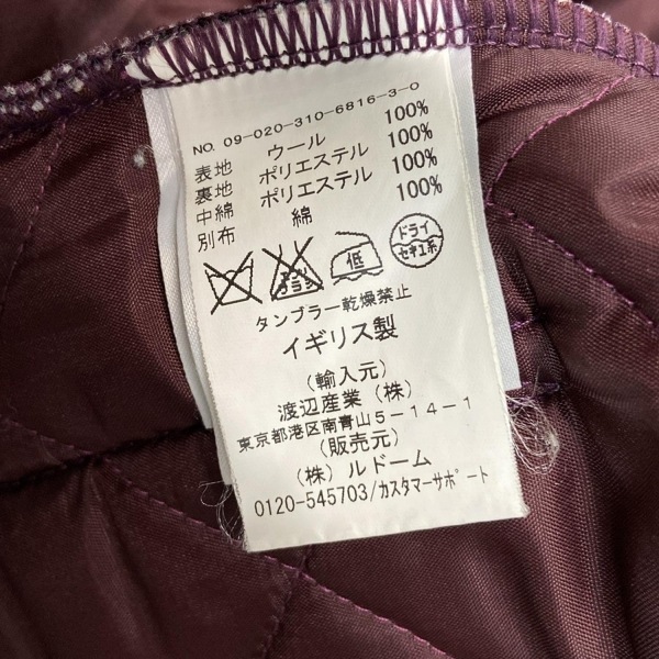 ラベンハム LAVENHAM ブルゾン サイズ38 M - ダークグレー メンズ 長袖/中綿/秋/冬 美品 ジャケット_画像5