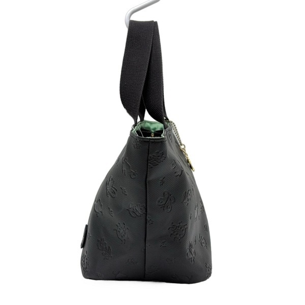 Feiler FEILER большая сумка - чёрный type вдавлено . обработка / цветок ( цветок )/ бабочка ( бабочка ) сумка