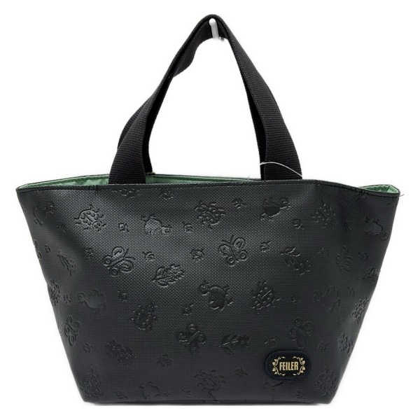 Feiler FEILER большая сумка - чёрный type вдавлено . обработка / цветок ( цветок )/ бабочка ( бабочка ) сумка