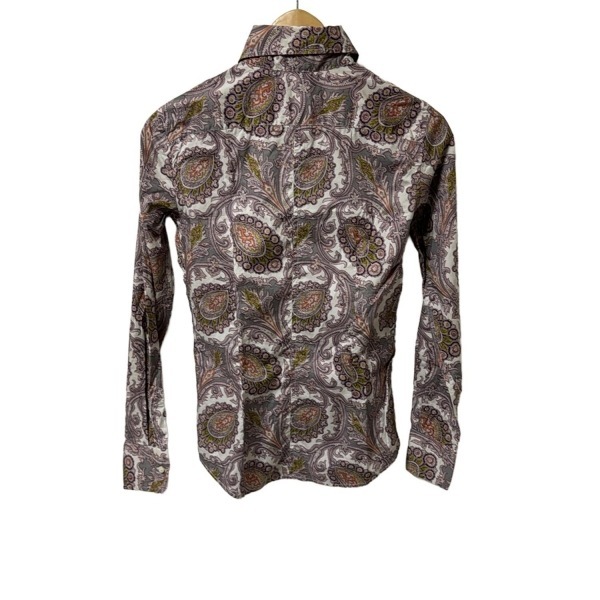 エトロ ETRO 長袖シャツブラウス サイズ38 S - 黒×白×マルチ レディース ペイズリー柄 美品 トップス_画像2