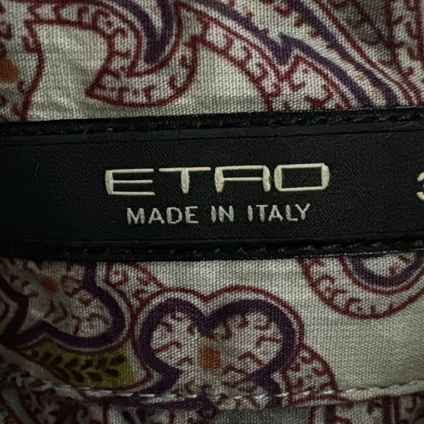 エトロ ETRO 長袖シャツブラウス サイズ38 S - 黒×白×マルチ レディース ペイズリー柄 美品 トップス_画像3