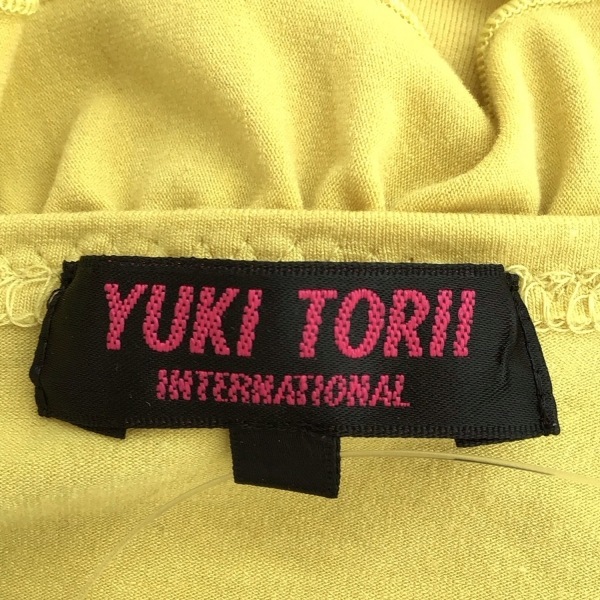 ユキトリイ YUKITORII 長袖カットソー サイズ38 M - ライトイエロー レディース フリル トップス_画像3
