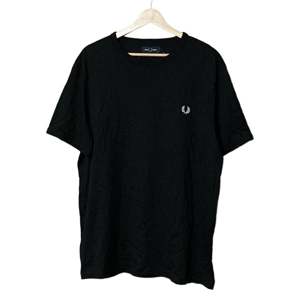  Fred Perry FRED PERRY короткий рукав футболка размер XL чёрный мужской tops 
