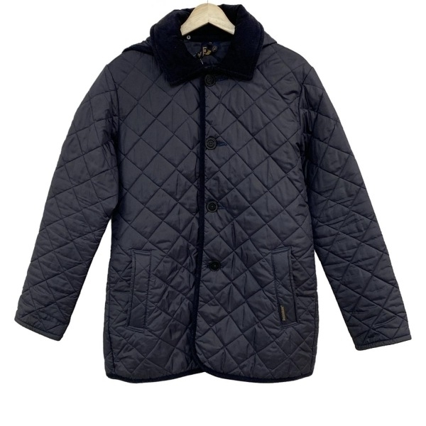 ラベンハム LAVENHAM ブルゾン サイズ34 S ネイビー メンズ 中綿/冬物/キルティング ジャケット_画像1