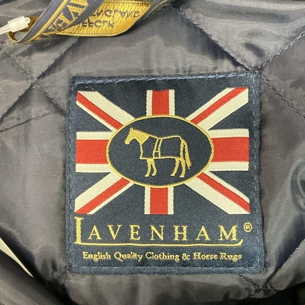 ラベンハム LAVENHAM ブルゾン サイズ34 S ネイビー メンズ 中綿/冬物/キルティング ジャケット_画像3