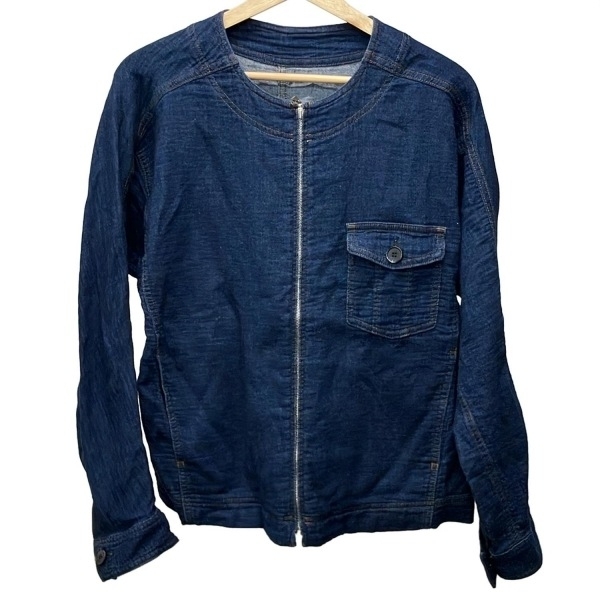 レリアン Leilian ブルゾン サイズ13 L - ネイビー レディース 長袖/デニム/ジップアップ/春/秋 ジャケット_画像1