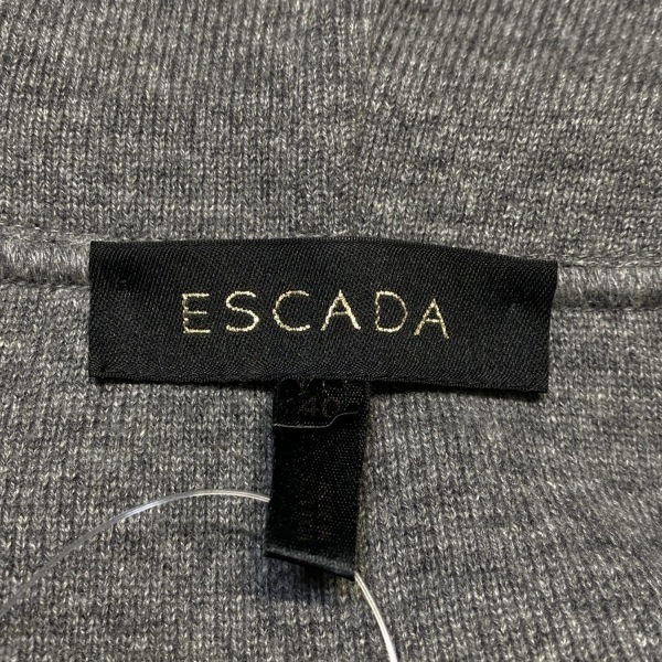 エスカーダ ESCADA カーディガン サイズ40 XL - グレー レディース 長袖/ジップアップ 美品 トップス_画像3
