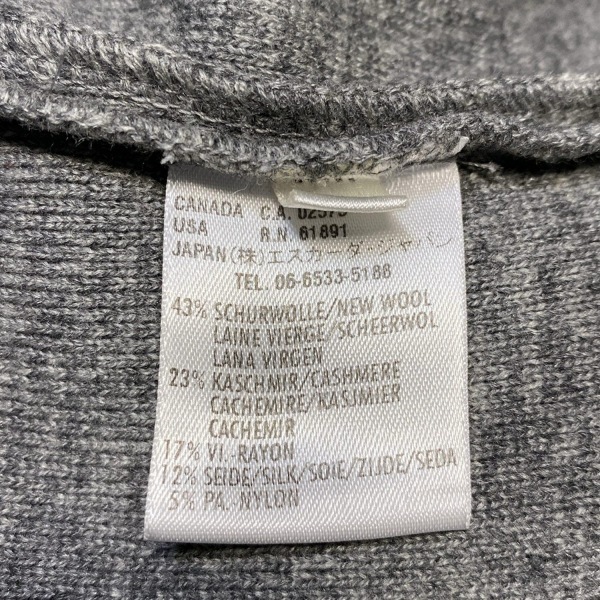 エスカーダ ESCADA カーディガン サイズ40 XL - グレー レディース 長袖/ジップアップ 美品 トップス_画像4