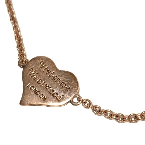  Vivienne Westwood VivienneWestwood браслет - розовое золото × розовый ракушка × Gold Heart / стразы /o-b