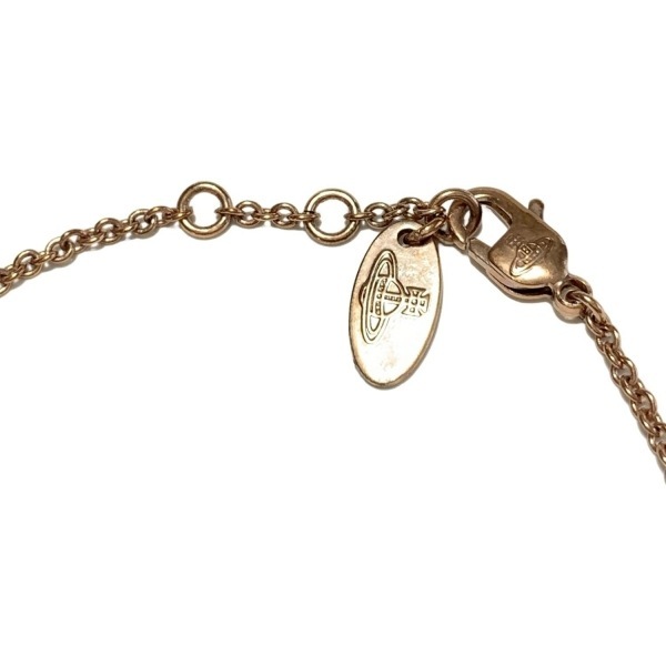  Vivienne Westwood VivienneWestwood браслет - розовое золото × розовый ракушка × Gold Heart / стразы /o-b