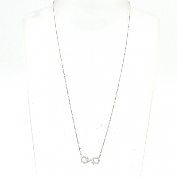 磨き済み■ティファニー TIFFANY&Co. ネックレス エンチャント スクロール Pt950×ダイヤモンド アクセサリー（首）_画像2