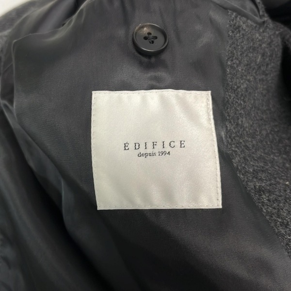 エディフィス EDIFICE サイズS - ダークグレー メンズ 長袖/秋/冬 美品 コート_画像3