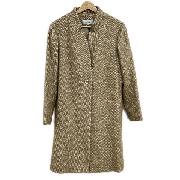 ジュンコシマダ JUNKO SHIMADA サイズ40 M - ベージュ×アイボリー レディース 長袖/秋/冬 コート_画像1