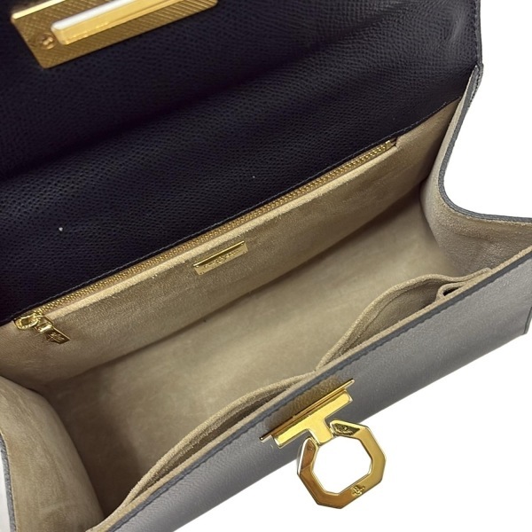 カルボッティ Carbotti ハンドバッグ - レザー 黒 美品 バッグ_画像7