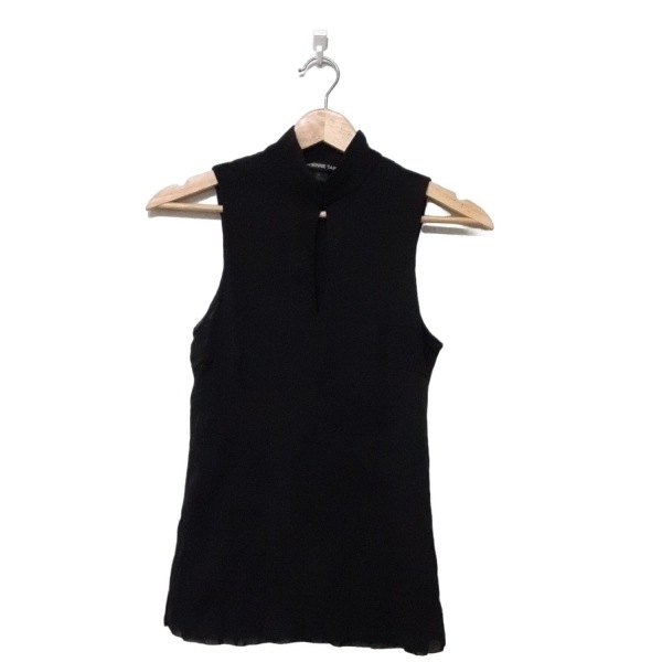  Vivienne Tam VIVIENNE TAM безрукавка размер 0 XS чёрный женский прозрачный как новый tops 