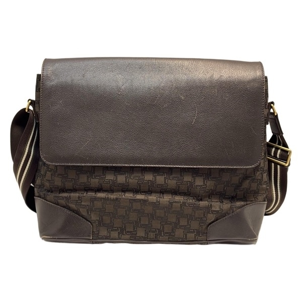 ダンヒル dunhill/ALFREDDUNHILL ショルダーバッグ - レザー ダークブラウン 斜めがけ バッグ_画像1