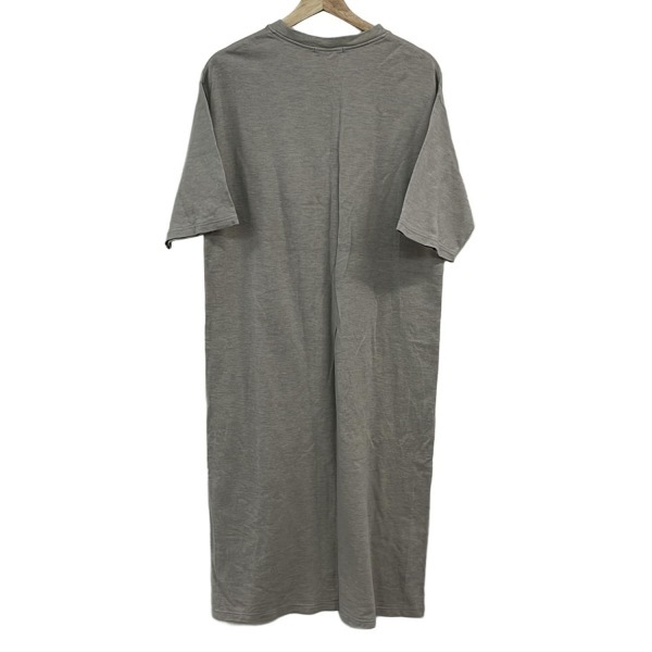 ギャルリーヴィー GALERIE VIE サイズ36 S - ライトグレー レディース クルーネック/半袖/ひざ丈 美品 ワンピース_画像2