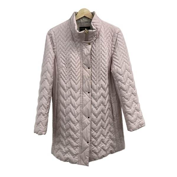 レリアン Leilian サイズ11 M - ライトピンク レディース 長袖/キルティング/ジップアップ/中綿/春/秋 美品 コート_画像1