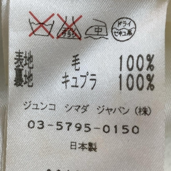 ジュンコシマダ JUNKO SHIMADA サイズ9 M - 白 レディース 長袖/冬 コート_画像4