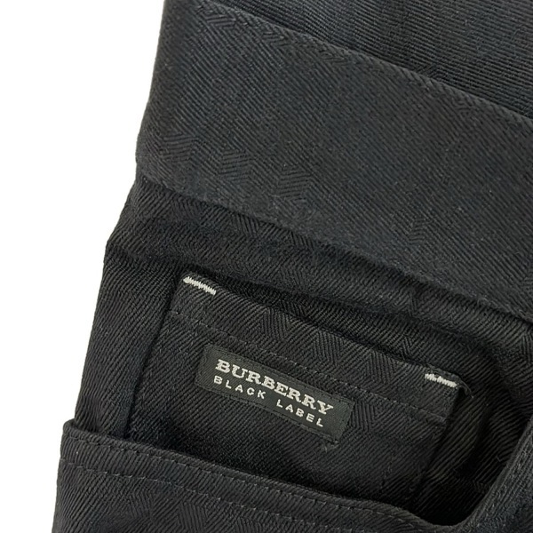 バーバリーブラックレーベル Burberry Black Label パンツ サイズ73 - 黒 メンズ フルレングス/チェック柄 ボトムス_画像6