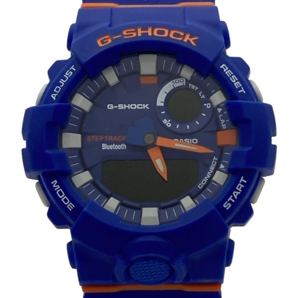 CASIO(カシオ) 腕時計■美品 G-SHOCK/G-SQUAD GBA-800DG-2AJF ボーイズ モバイルリンク機能 ブルー×オレンジ_画像1