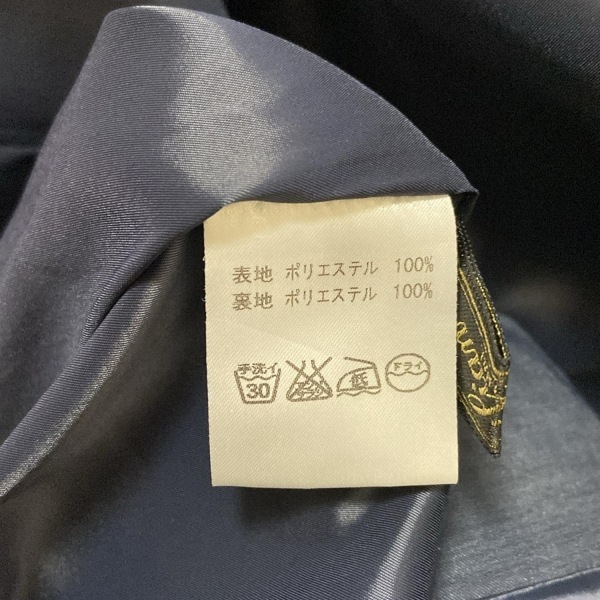 レリアン Leilian サイズ11 M - ダークネイビー×白 レディース クルーネック/半袖/ひざ丈 ワンピース_画像5