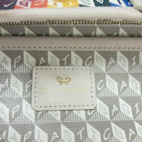 アニヤハインドマーチ Anya Hindmarch ハンドバッグ - レザー ベージュ×マルチ バッグ_画像8