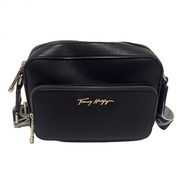 トミーヒルフィガー TOMMY HILFIGER ショルダーバッグ - ネイビー 美品 バッグ_画像1