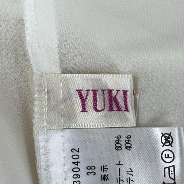 ユキトリイ YUKITORII 長袖シャツブラウス サイズ38 M - アイボリー レディース フリル/プルオーバー 美品 トップス_画像3