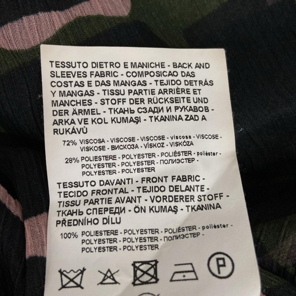 エンポリオアルマーニ EMPORIOARMANI 長袖カットソー サイズ38 S - 黒×ピンク×マルチ レディース トップス_画像4