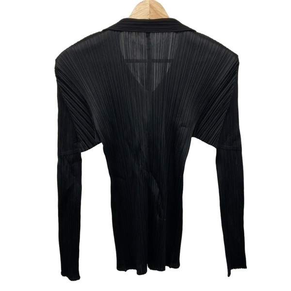 プリーツプリーズ PLEATS PLEASE 長袖シャツブラウス サイズ3 L - 黒 レディース プリーツ トップス_画像2