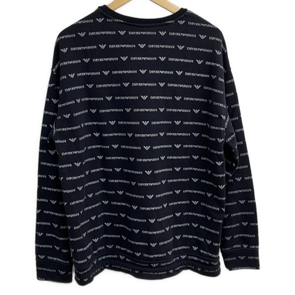 エンポリオアルマーニ EMPORIOARMANI トレーナー サイズL - 黒×グレー メンズ 長袖 トップス_画像2