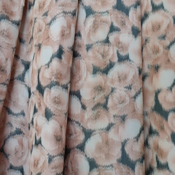 ドゥロワー Drawer ロングスカート サイズ38 M - ベージュ×ダークグレー レディース 花柄 ボトムス_画像6