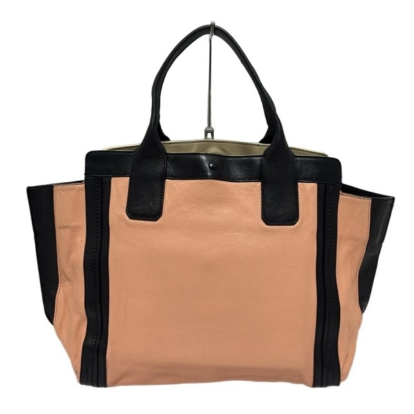 クロエ Chloe トートバッグ アリソン レザー ピンクベージュ×黒 バッグ_画像3