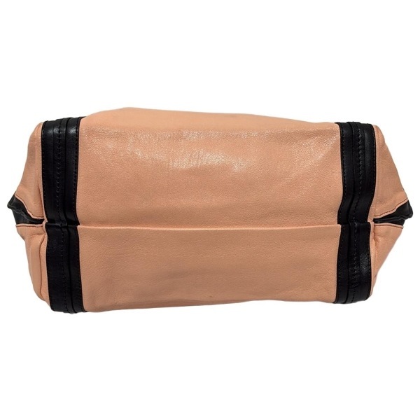 クロエ Chloe トートバッグ アリソン レザー ピンクベージュ×黒 バッグ_画像4