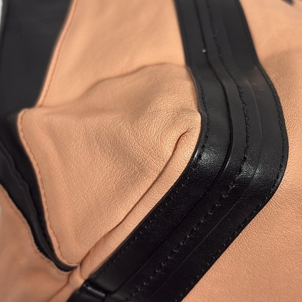 クロエ Chloe トートバッグ アリソン レザー ピンクベージュ×黒 バッグ_画像5