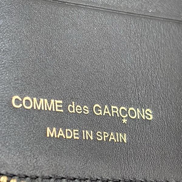 コムデギャルソン COMMEdesGARCONS 2つ折り財布/ミニ/コンパクト - レザー 黒 財布_画像5