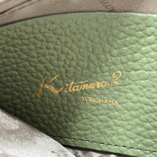 キタムラ Kitamura K2 コインケース - レザー ライトグリーン L字ファスナー 美品 財布_画像4