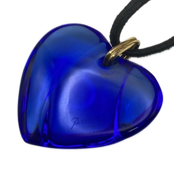 バカラ Baccarat ネックレス - ブルー ハート 美品 アクセサリー（首）_画像3