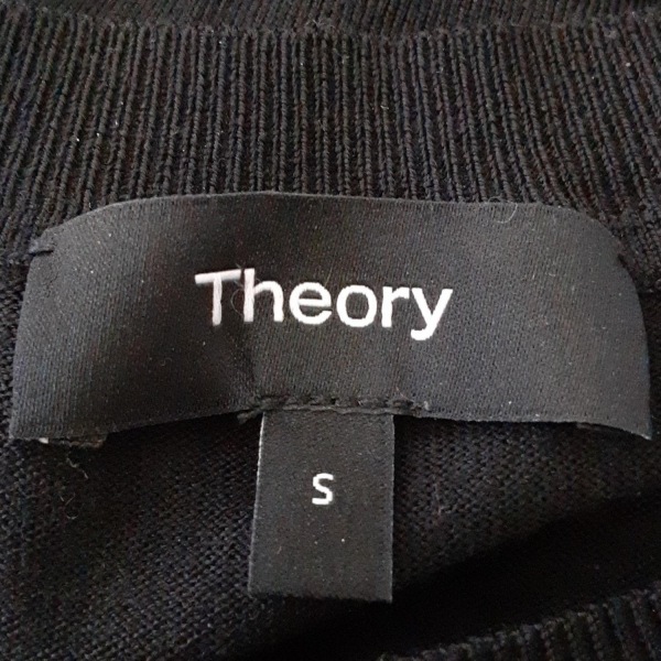 セオリー theory 長袖セーター/ニット サイズS - 黒 レディース クルーネック 美品 トップス_画像3