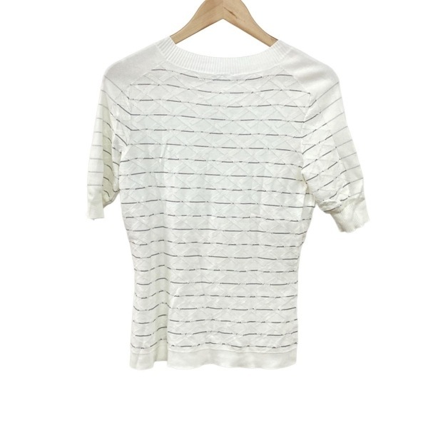 シャネル CHANEL 半袖セーター/ニット サイズ40 M P47893 - アイボリー×黒 レディース 2014年 トップス_画像2