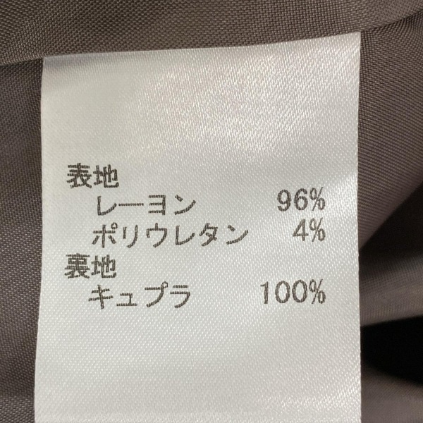レリアン Leilian サイズ17＋ XL - ライトパープル×ダークブラウン×マルチ レディース クルーネック/長袖/ひざ丈/ペイズリー柄/G.BINDA_画像5