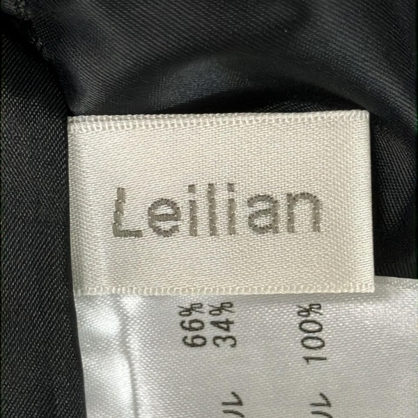 レリアン Leilian サイズ13 L - 黒×アイボリー レディース 長袖/ロング/シャツワンピ ワンピース_画像3