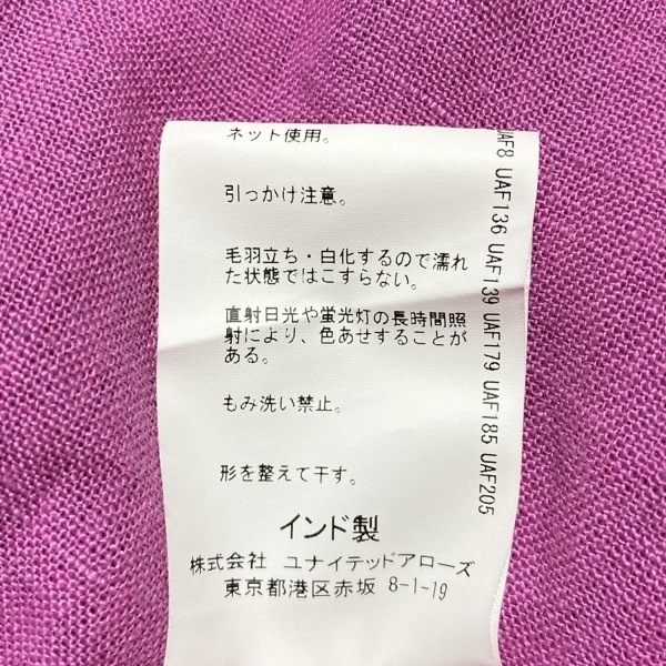 フィータ Pheeta サイズ1 S - ピンク レディース ノースリーブ/ロング/麻 美品 ワンピース_画像5