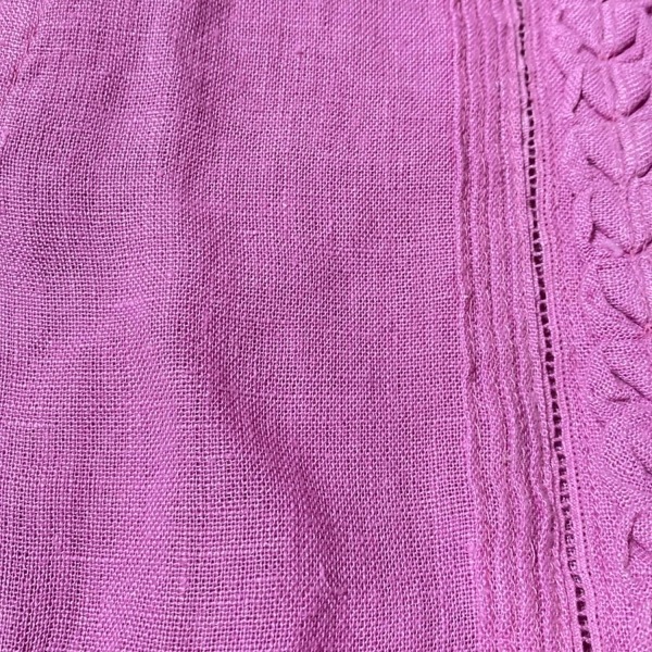 フィータ Pheeta サイズ1 S - ピンク レディース ノースリーブ/ロング/麻 美品 ワンピース_画像6