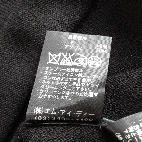 エムプルミエ M-PREMIER サイズ34 S - 黒 レディース 長袖/ニット/フェイクパール/ビーズ 新品同様 ワンピース_画像5